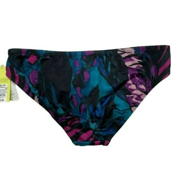 All in Motion Moderate Coverage Cut Out Hipster Bikini Bottom Multicolor Size M - Picture 3 of 4